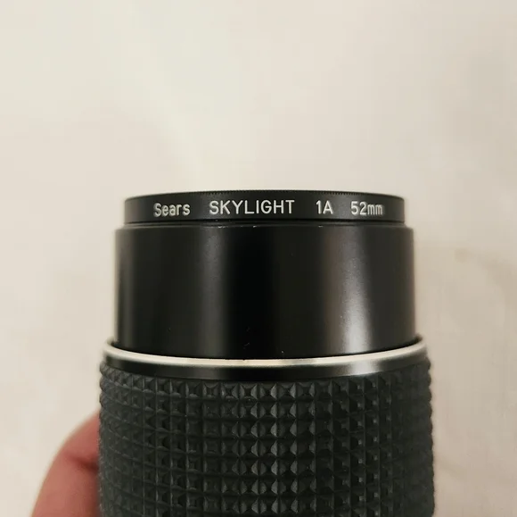 SEARS MC 135mm F2.8 Auto Lens for Canon Camera W/ Skylight cover From Japan